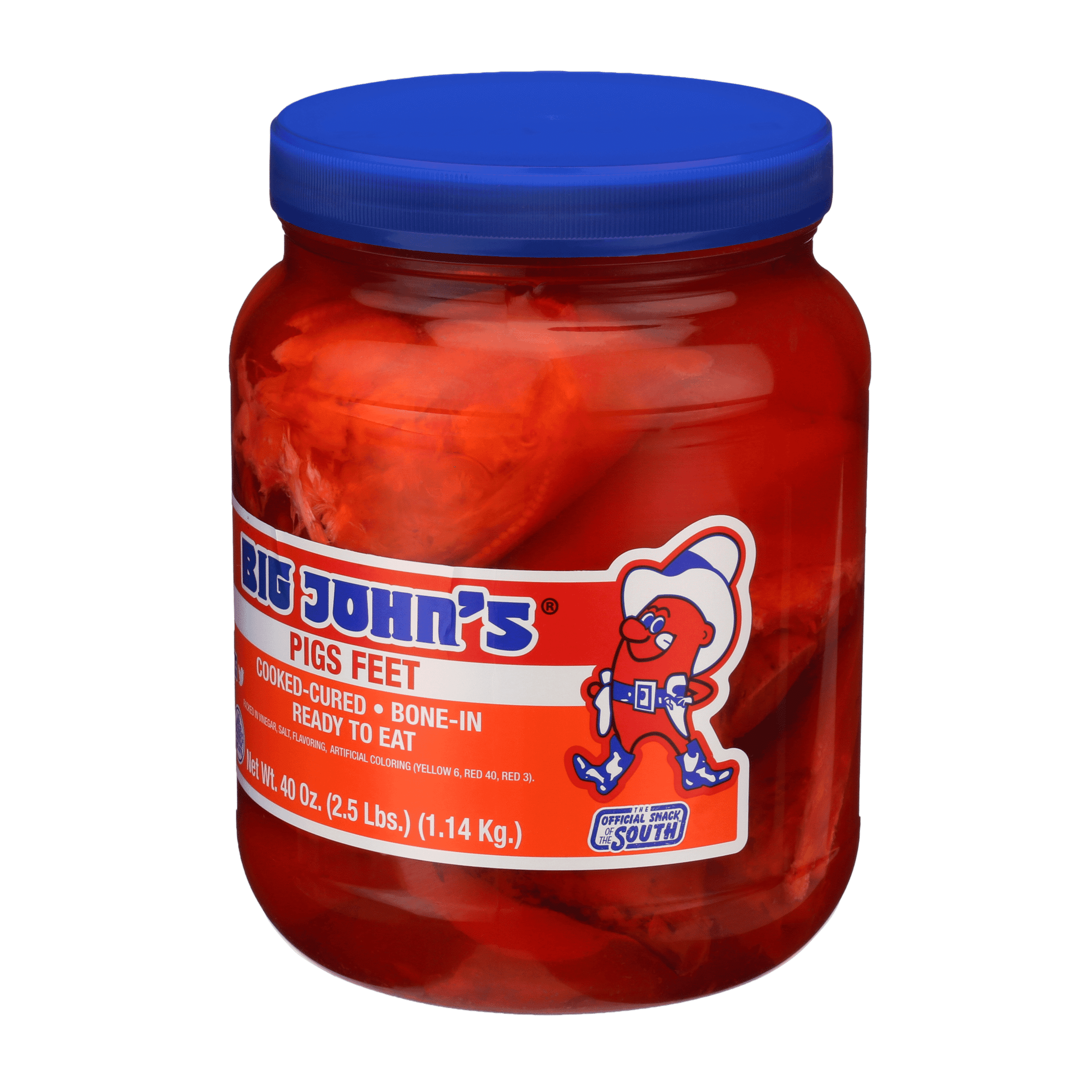 Big John's Ready to Eat Pickled Pig Feet Halves 40oz Jar