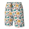 thumbnail image 4 of Fotbe Travel Elements Trajes de Baño Estampados para Hombre, Shorts de Verano de Secado Rápido, Ropa de Playa, Bañadores-XX-Large, 4 of 6