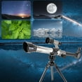 thumbnail image 4 of Telescopio astronómico para niños y adultos con buscador de estrellas y trípode. Telescopio astronómico científico infantil con trípode. Regalo para principiantes., 4 of 7