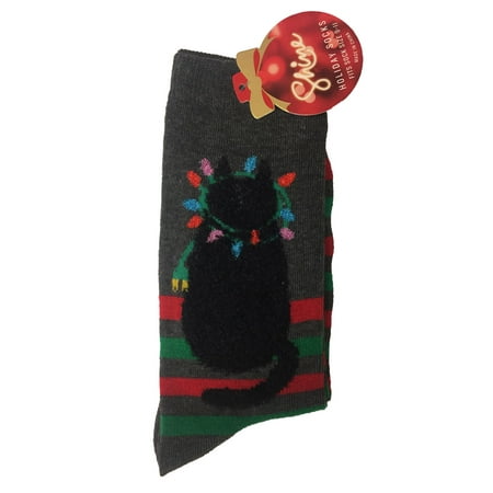 Shine Women's 1-Pair Christmas Holiday Crew Socks