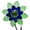 GREEN, variant on Home & Garden Illuminarie Gem Flower Stake Solar Outdoor Decor 3701.2.3 Blue