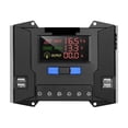 thumbnail image 1 of 10A 20A 30A 40A Solar Charge Controller 12V 24V PWM PV Charging Controller Regulator HD Colorful Screen With 4PCS USB Port ,Simple and Convenient to Set, 1 of 6