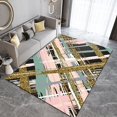 thumbnail image 3 of Colorful Line Marble Carpet, 3D Non-Slip Area Rugs, Bathroom Rugs Fine Pile High Density Non-Slip Suitable For Living Bedroom Kitchen Restaurant Cafe 4x5ft, 3 of 6