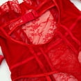 thumbnail image 3 of Gibobby Sujetador De Encaje Para Mujer Lencería erótica para Mujer Babydoll Colegiala Uniforme Colegiala Ropa Interior Sensual de Dama Conjunto de Pijama(Rojo, G), 3 of 5