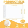 thumbnail image 2 of LELE LIFE Heavy Duty Sheet Protectors 8.5 x 11, Hard Page Protectors Waterproof Zip-Lock, Thick  Clear Plastic Sleeves for Paper Document Certificate Photo Wall Sign Holder, 8 Pack, 2 of 7