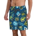 thumbnail image 2 of Goofa Dump Truck Printed Mens Swim Trunks Summer Quick Dry Short Beach Swimwear Bathing Suits-, 2 of 9