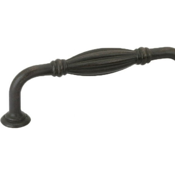 Emtek 86221 Mb Fluted Fixed Pull 6 in Ctc in Bronze