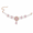 Pink Pendant Pearl Necklace, variant on Elegant Pearl Pet Necklace Collar, Adjustable Luxury Jewelry Accessory for Cats and Small Dogs, Classic Faux Pearl Chain for Photo Shoots, Parties and Weddings, Pearlescent Ivory