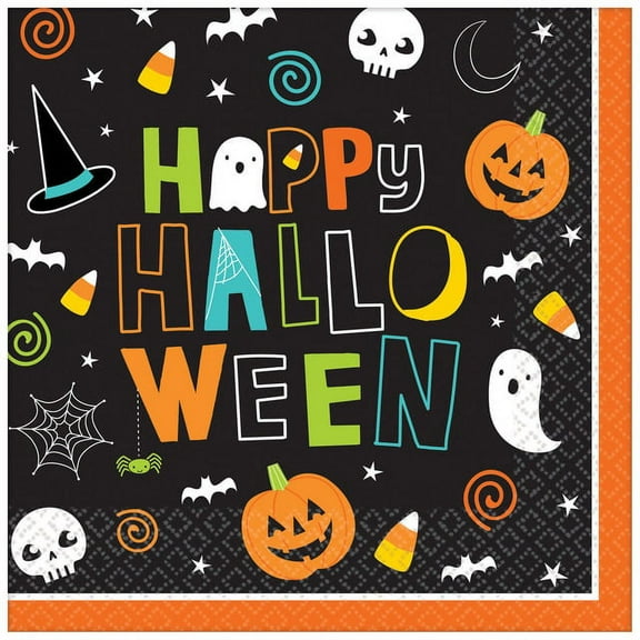Hallo-ween Friends Luncheon Napkins, 125ct