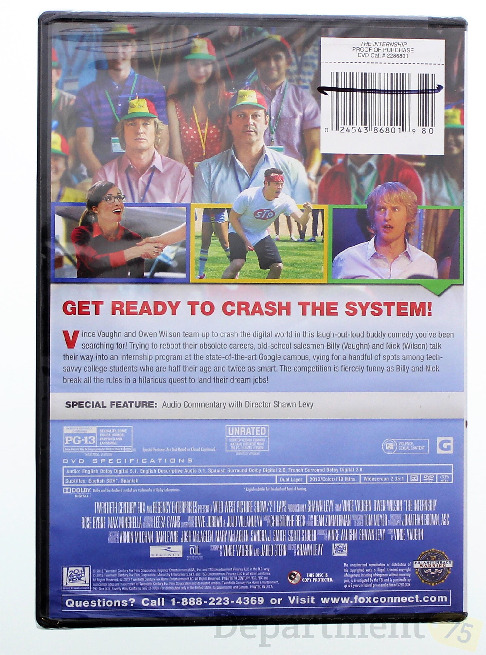 The Internship Dvd Walmart Com Walmart Com