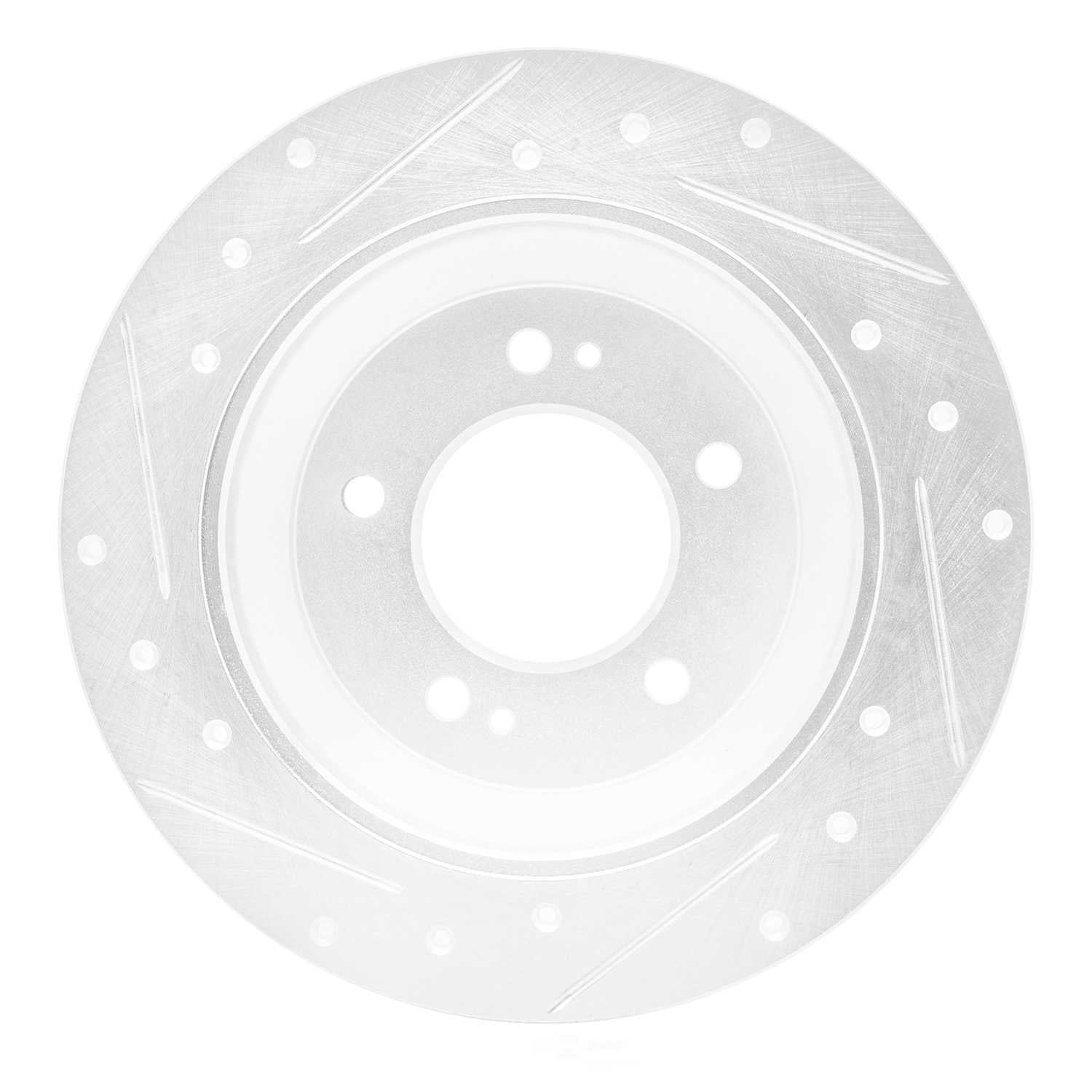 Dynamic Friction Company 631-03059R DFC Brake Rotor - Drilled And Slotted - Silver