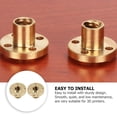 thumbnail image 4 of OULII 2pcs Threaded Insert Nuts Nut Brass Golden for Precision Production, 4 of 8