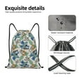 thumbnail image 3 of Yiaed Dinosaurs And Leaves Print Drawstring Bags Drawstring Backpack Bulk String Back Pack Gym Sport Bag-Medium, 3 of 5