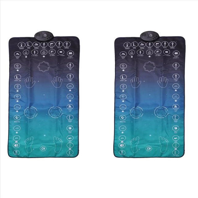 2X Manta de Adoración Interactiva Electrónica Alfombra de Oración Islámica Alfombra de Oración Eléctrica Alfombra de Adoración para Adultos Musulmanes
