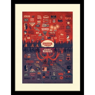 Pyramid International Poster Stranger Things Corniciato: The Dive, 30x40 Cm, Cornice Nera