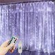 thumbnail image 4 of Guirnalda de luces LED para cortina de 6 x 3 m y 3 x 3 m con alimentación por USB, luces de hadas para vacaciones, decoración navideña para ventana, Año Nuevo 2025, 4 of 5