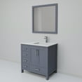 thumbnail image 5 of Jacques 36 in W Dark Grey Bath Vanity, Cultured Marble Top, Faucet Set, & 34 in Mirror, 5 of 8