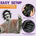 thumbnail image 4 of Joyfy Halloween Decorations Outdoor,Animatronics Groundbreakers with Sound & Glowing Eyes for Graveyard,Zombie Props Halloween Outside Decor, 4 of 9