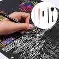 thumbnail image 1 of Scratch Drawing Tool Set Art Kit for Kids Adults DIY Craft Project Educational Toy Reveal Design, 1 of 3