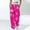 Hot Pink, variant on WXLWZYWL Cinch Bottom Sweatpants 2024 Women's Casual High Waisted Pockets Joggers Sport Workout Active Baggy Lounge Trousers