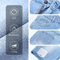 thumbnail image 5 of GINGTTO Men's Ripped Baggy Fit Below Knee Denim Shorts, 5 of 8