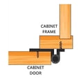 thumbnail image 4 of Charnières de Porte Charnière d'Armoire Placard Intérieur/extérieur Remplacement Réutilisable, 4 of 8