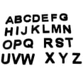 thumbnail image 1 of Negro / Letras Imán de de Coche para Juguetes Educativos Accesorios para - de 26 Piez Baoblaze Alfabeto de juguete para nevera, 1 of 8