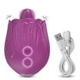 thumbnail image 2 of TLUDA Womens Rose Vibrator Tongue Licking Clitoris Stimulator Female Adults Sex Toys, 2 of 2