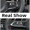 thumbnail image 1 of jfqm New Steering Wheel Multifunction Switch Button Cover Car Interior Trim Fit for VW Golf 7 7.5 GTI Fit for Tiguan R-Line Jetta A7 Passat B8 (Color : D-1PC), 1 of 5