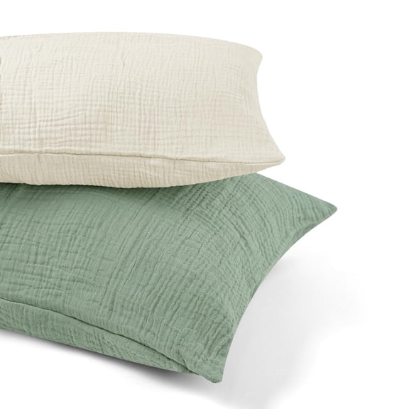 Boys and girls can open and wash envelope style toddler pillowcases for travel, suitable for pillows measuring 13 * 18 inches, Apricot Green