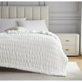 thumbnail image 3 of Nanshing Allea Plush Throw Blanket, White, 50" x 60", 3 of 7