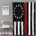 thumbnail image 2 of Bathroom Shower Curtain American Flag Independence Day Waterproof Shower Curtains with Hooks, Retro Ref Black Stripes Bath Curtains Bathtub Curtain Home Decor 72x84in, 2 of 9