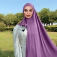 thumbnail image 2 of PINQI Islamic Head Cover Sale Soft Cotton Breathable Lightweight Scarf Wrap with Elegant Solid Colors Comfortable Full-Coverage Hijab Shawl for Women’s Fashion, 2 of 4