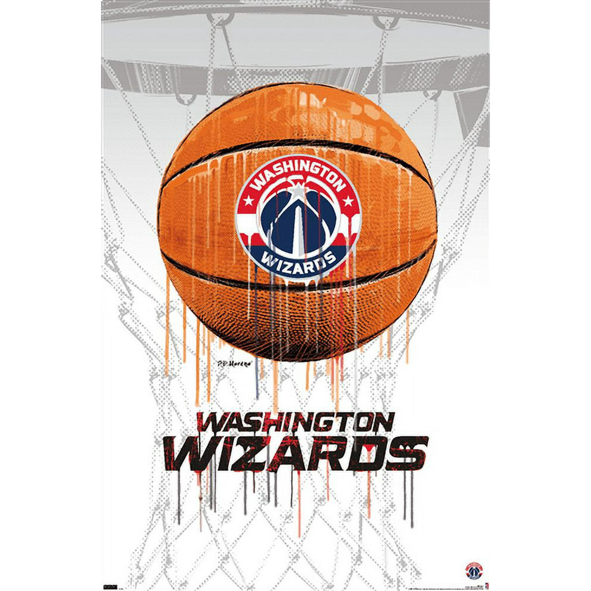 NBA Washington Wizards - Drip Basketball 21 Wall Poster, 22.375" x 34"