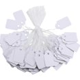 thumbnail image 1 of 500pcs White Marking Tags Price Tags Price Labels Display Tags With Hanging String, 1 of 2