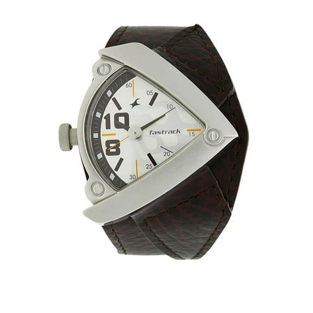 Fastrack Men's 3022SL01 Casual Brown Leather Strap (Best Deals On Fastrack Watches)