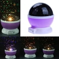 thumbnail image 2 of Lámpara Proyector giratorio de noche estrellada Proyección Luces LED Regalo de Navidad (Púrpura Tmvgtek Para estrenar, 2 of 9