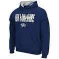 thumbnail image 2 of Men's Colosseum Navy New Hampshire Wildcats Arch & Logo 3.0 Pullover Hoodie, 2 of 3