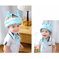thumbnail image 3 of Casco Para Bebes Antigolpes Seguridad Bebes Belug Rodilleras Azul Elephant Gris Azul, 3 of 5