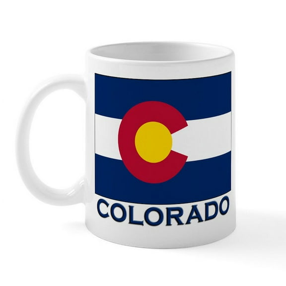 CafePress - Colorado Flag Merchandise Mug - 11 oz Ceramic Mug - Novelty Coffee Tea Cup