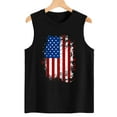thumbnail image 6 of Anbech 4th of July Women's Tank Tops Graphic USA Flag Sleeveless Tees Summer Casual Cami Shirts, 6 of 7
