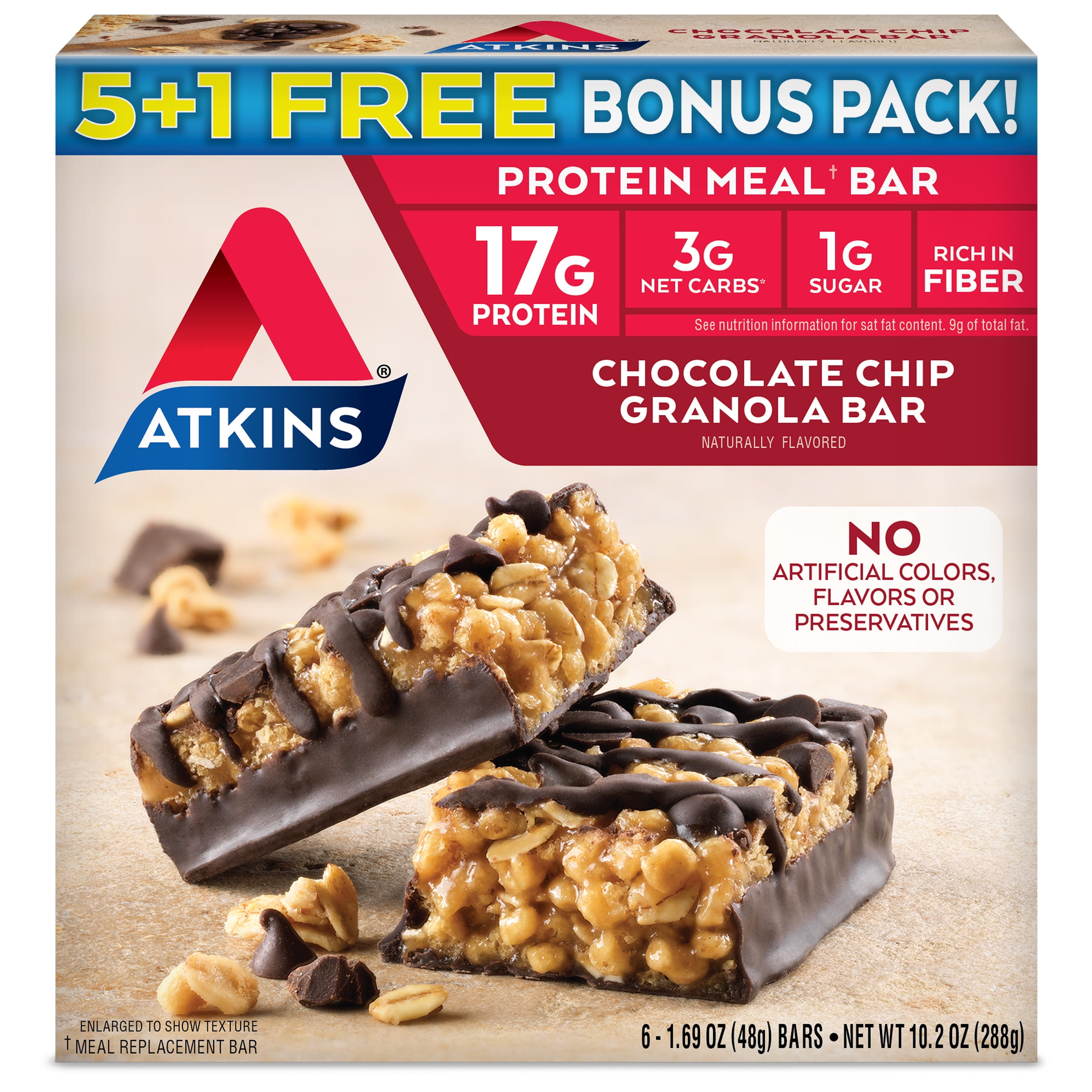 Atkins Meal Ch Chip Gran +bns Bar