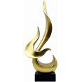 thumbnail image 1 of xianlin-Gold Flame Sculptures Home Decor, Abstract Statues Shelf Decor, Table Decor, Desk Decor for Living Room Office, Kitchen, 1 of 4
