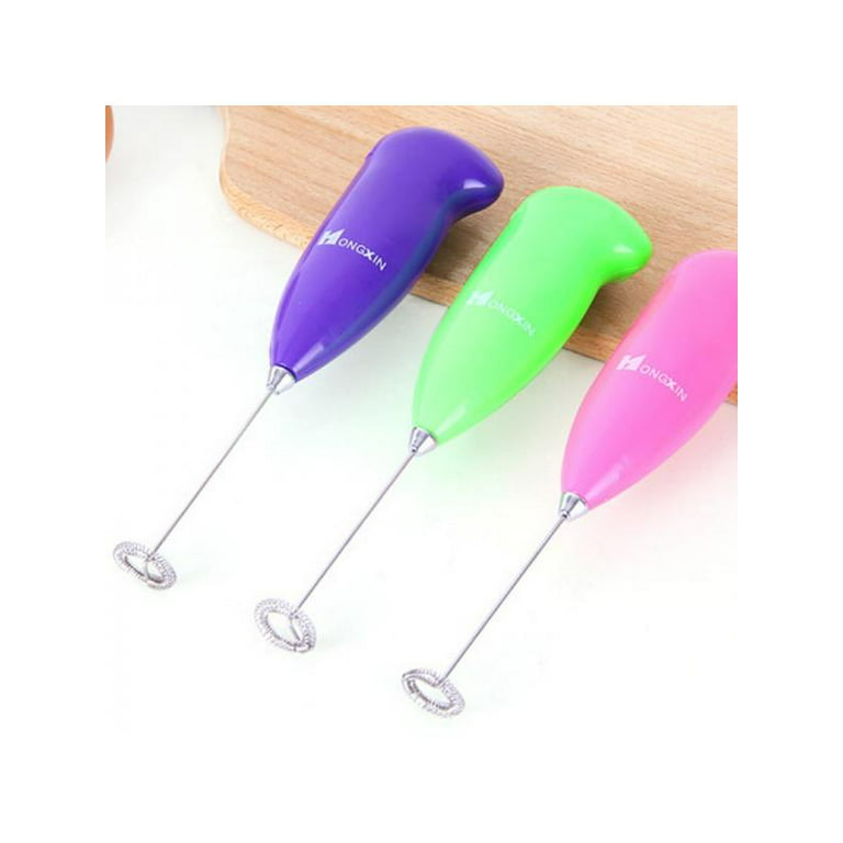 Handheld Electric Egg Beater Milk Frother Bubbler Coffee Blender Kitchen Tool, Size: 20.5, Green