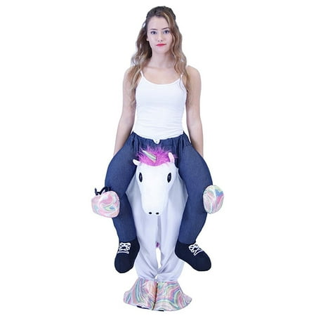 Piggyback Ride On Adult Unicorn Costume