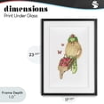 thumbnail image 4 of Stupell Industries Scandinavian Garden Elf with Wheelbarrow Black Framed Print Under Glass, 17 x 23, by Nancy Overton, 4 of 8