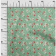 thumbnail image 2 of oneOone Cotton Poplin Sea Green Fabric Floral Sewing Craft Projects Fabric Prints By Yard 56 Inch Wide, 2 of 4