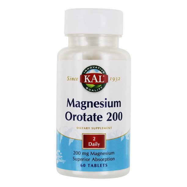 KAL Magnesium Orotate 200 mg For Nerve, Muscle, Heart, Relaxation