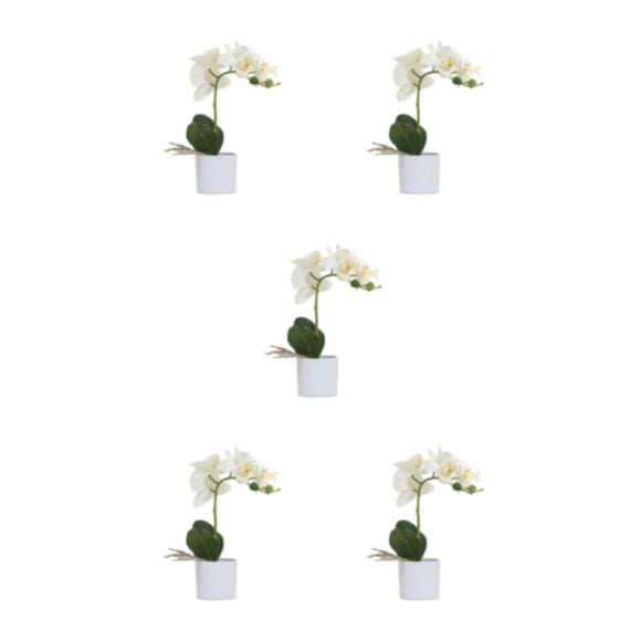 Yuarrent Flores artificiales blancas para mascotas y no tóxicas de aspecto realista para amantes de la decoración del hogar de amplia Type2 NO2
