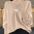thumbnail image 4 of Lixiuxyad Womens Open Front Cardigan Stylish Cardigan Lightweight Open Front Long Sleeve Outer Layer For Everyday Wear,Yellow, 4 of 4